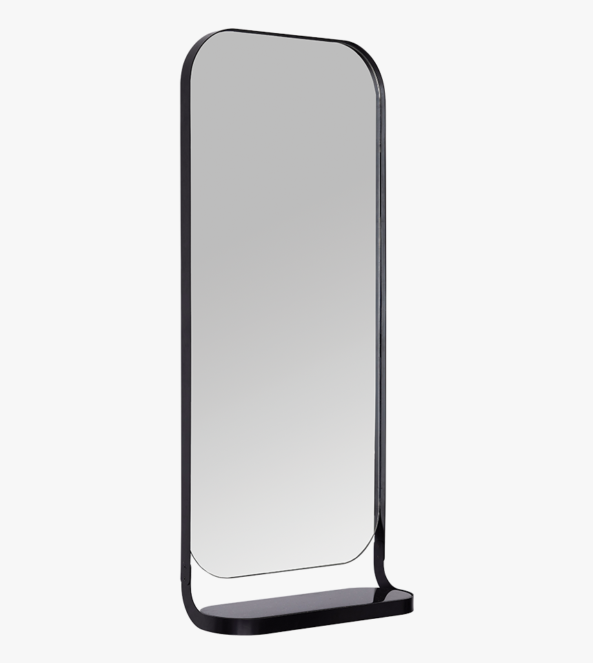 8116 Jordana Black Salon Mirror With Stone Bench - Smartphone, HD Png Download