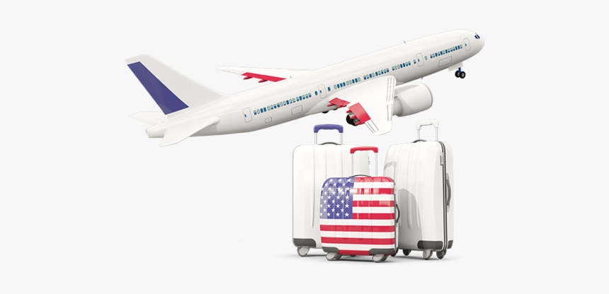 Luggage With Airplane - Italy Airplane Png, Transparent Png