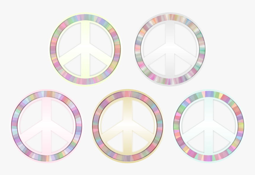 Peace Symbol Pastels Svg Clip Arts - Peace Symbols, HD Png Download