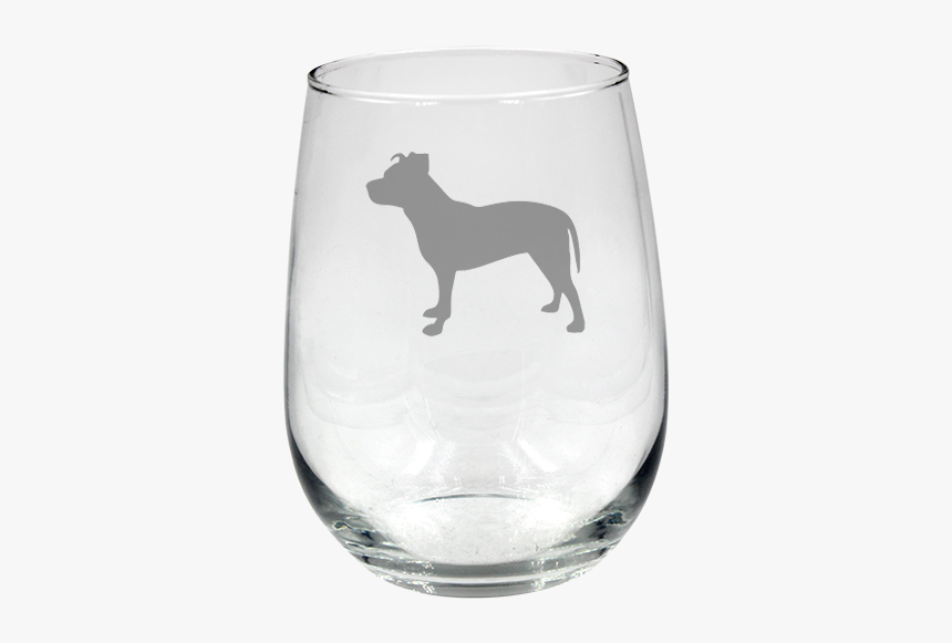 Staffordshire Bull Terrier Dog Stemless Wine 
title - Bull Terrier (miniature), HD Png Download