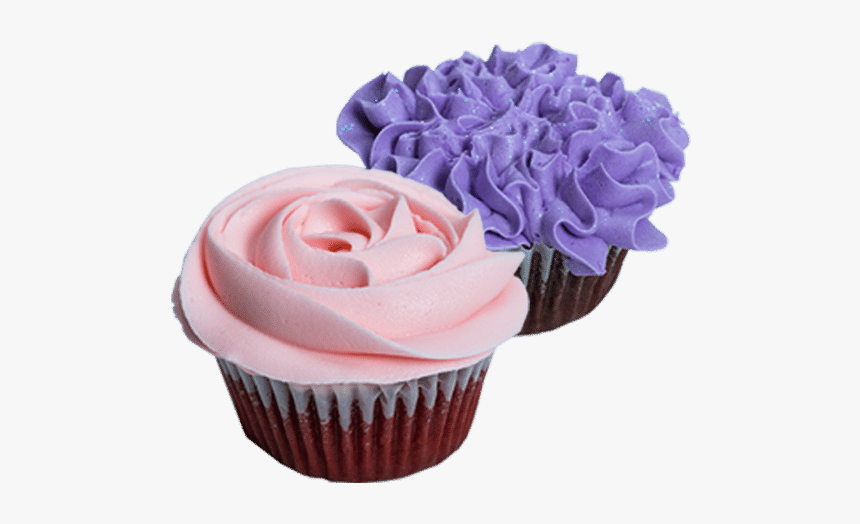 Cupcake Buttercream Flowers Png, Transparent Png