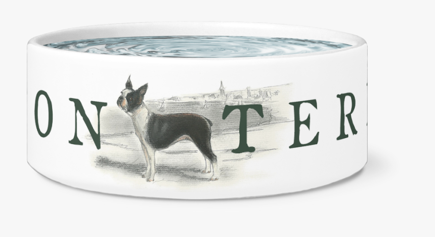 Boston Terrier Water Or Food Bowl - Boston Terrier, HD Png Download