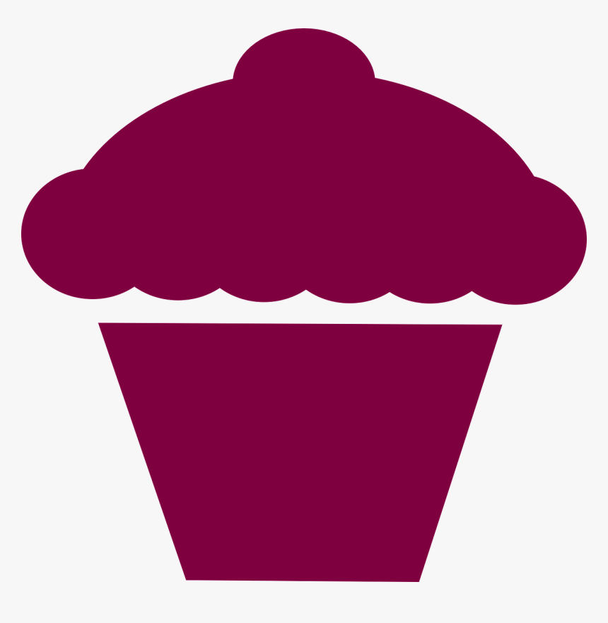 Outline Cupcake Clipart Png, Transparent Png