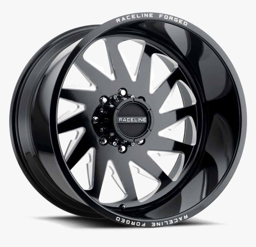 Raceline Rf1018b 221480 2a Wheel 8lug Gloss Black Milled - Cali Offroad Summit, HD Png Download