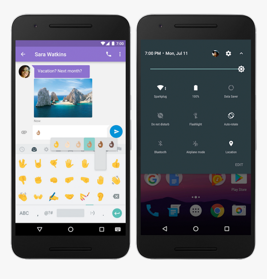 Android - 08 22 - Nougat2 - Android 7 Nougat Features, HD Png Download