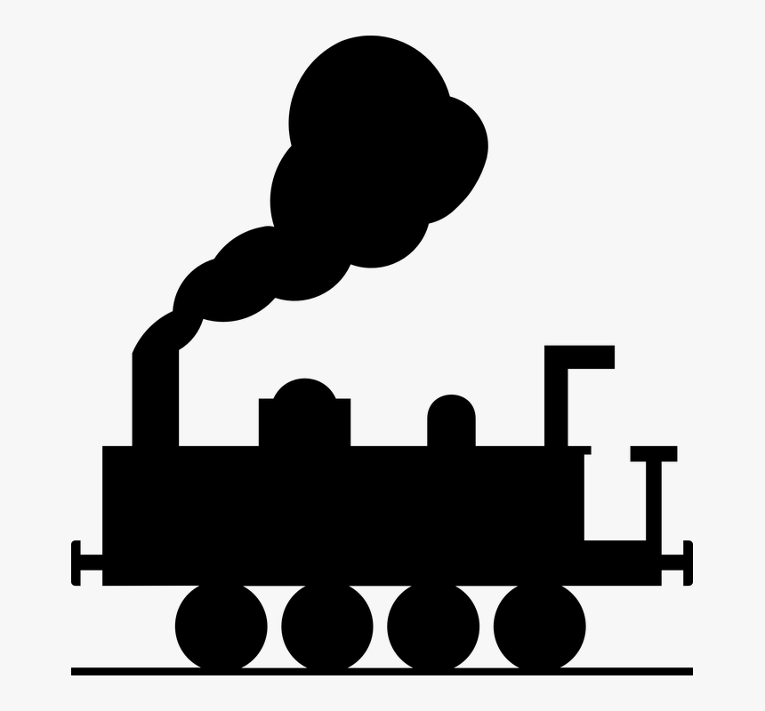 Steam Power, Steamer, Train, Travel, Go, Move, Locomote - Train Clip Art, HD Png Download