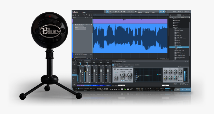01 Blue Snowballstudio - Blue Microphone Snowball Studio, HD Png Download