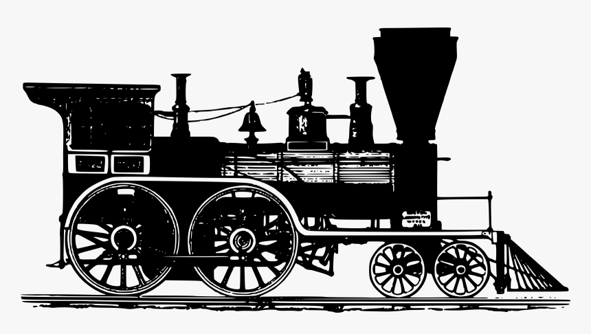 Train Rail Transport Steam Locomotive Clip Art - Clip Art Of Trains, HD Png Download
