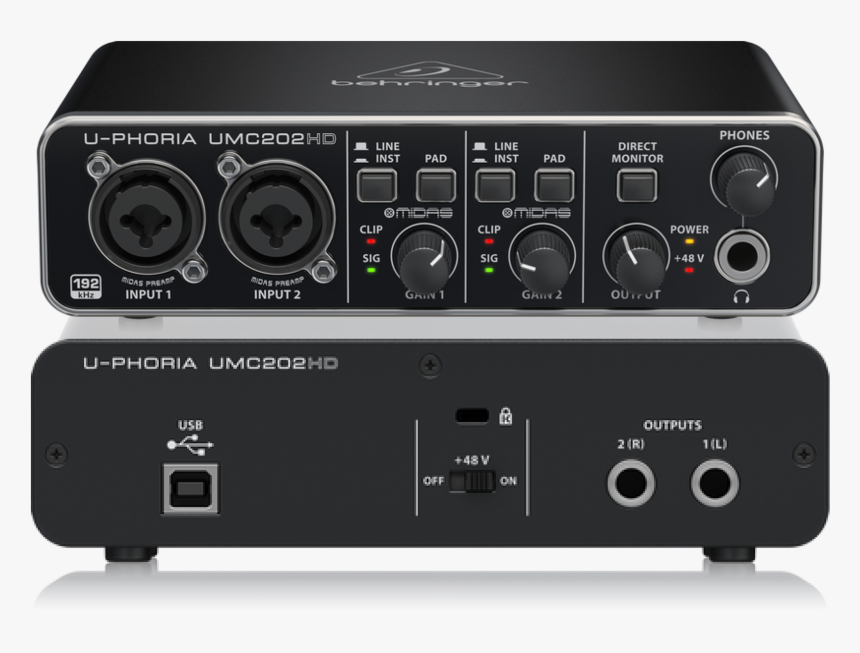 Umc202hd - Behringer Umc202, HD Png Download