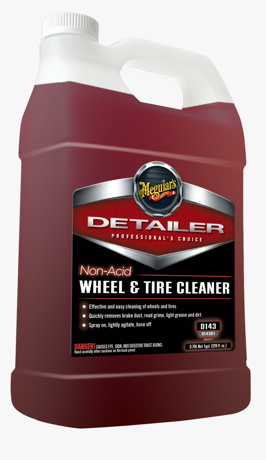 D143 Detailer Non Acid Wheel & Tire Cleaner, 1 Gallon - Meguiars D143, HD Png Download