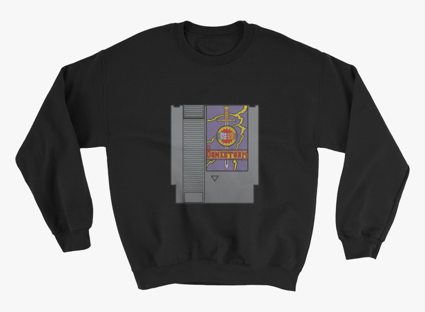 Bonestorm Sweat Mockup Flat Front Black Original - Nelk Boys Sweatshirt, HD Png Download