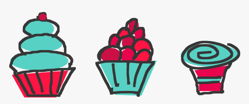 Mini Cupcake Clipart - Tiny Cupcake Clip Art, HD Png Download