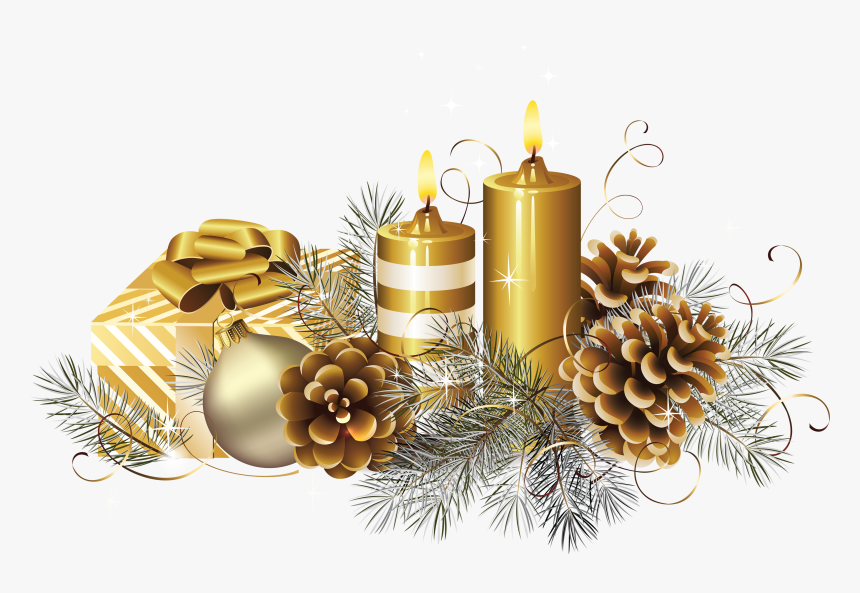 Christmas Candle S Png Image - Christmas Candle Decoration Png, Transparent Png