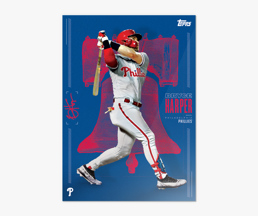 Limited Edition Phillies Card A - Bryce Harper Poster Phillies, HD Png Download