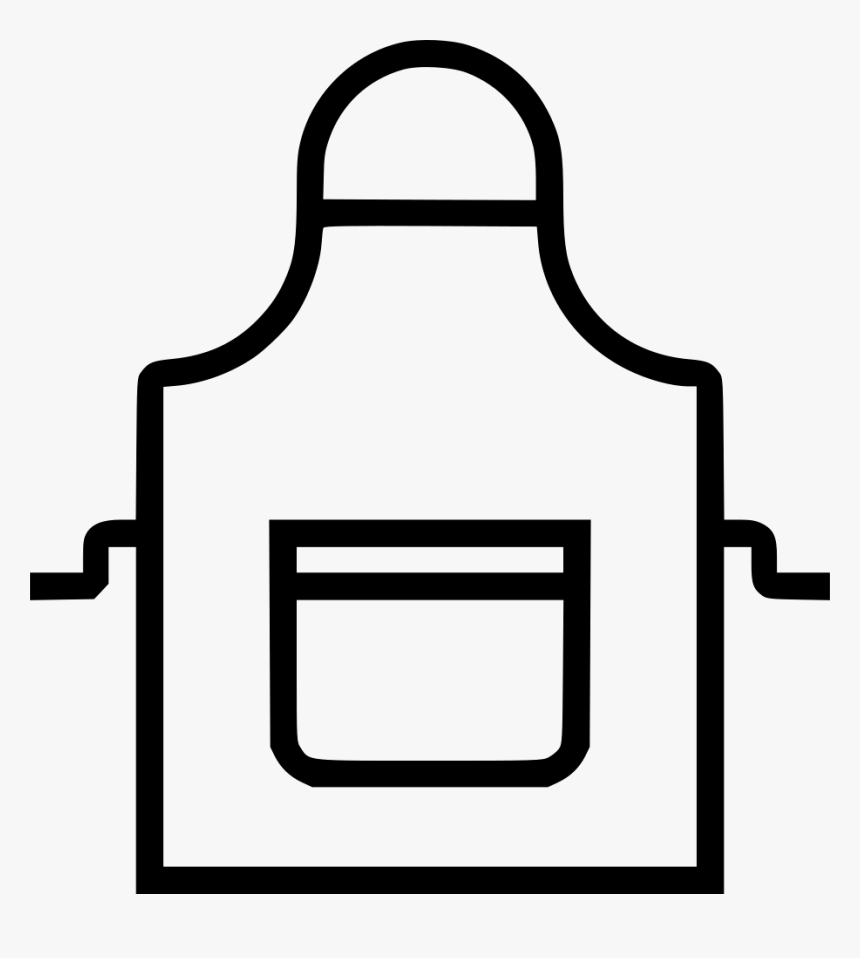Apron - Black And White Apron Icon, HD Png Download