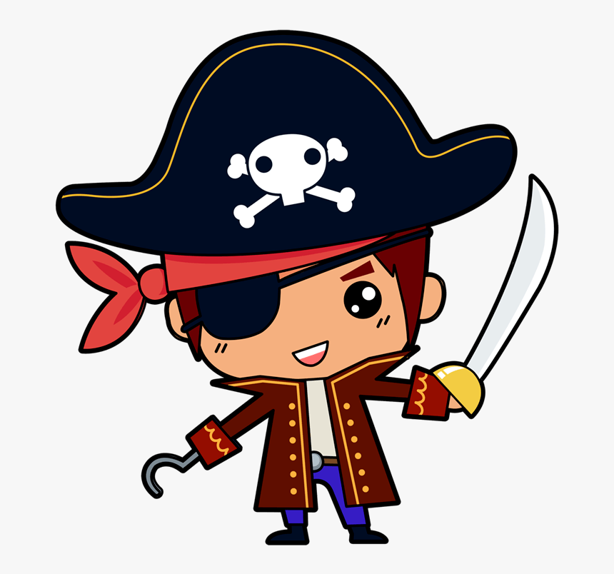 Baby Pirate Clipart - Pirate Png, Transparent Png