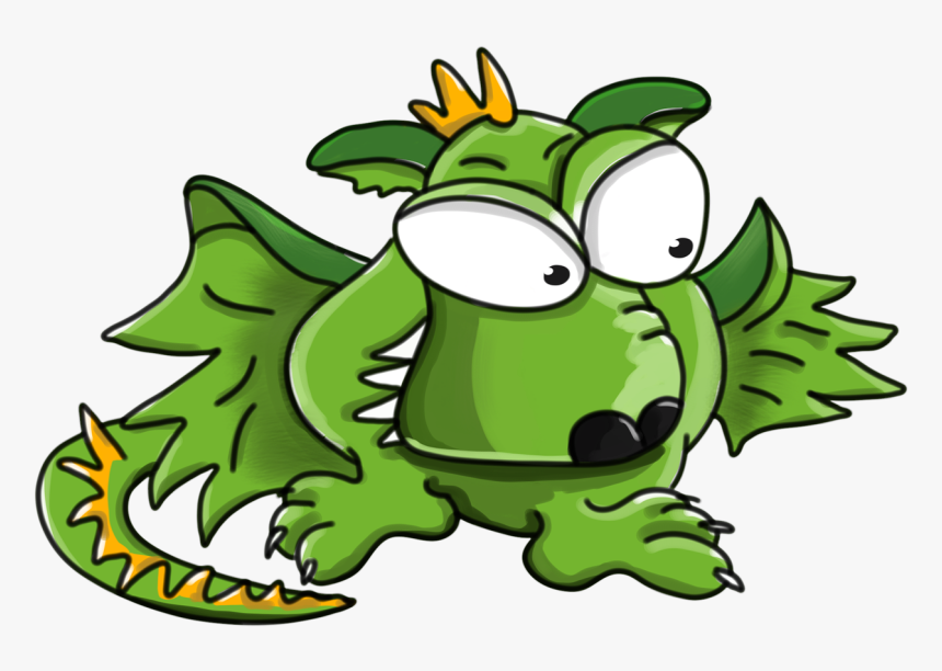 Draconin Green Dragon Cartoon Character - รูป การ์ตูน มังกร, HD Png Download