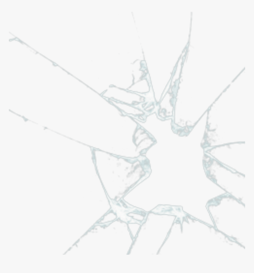 Cracked Drawing Glass Sketch, HD Png Download , Transparent Png Image