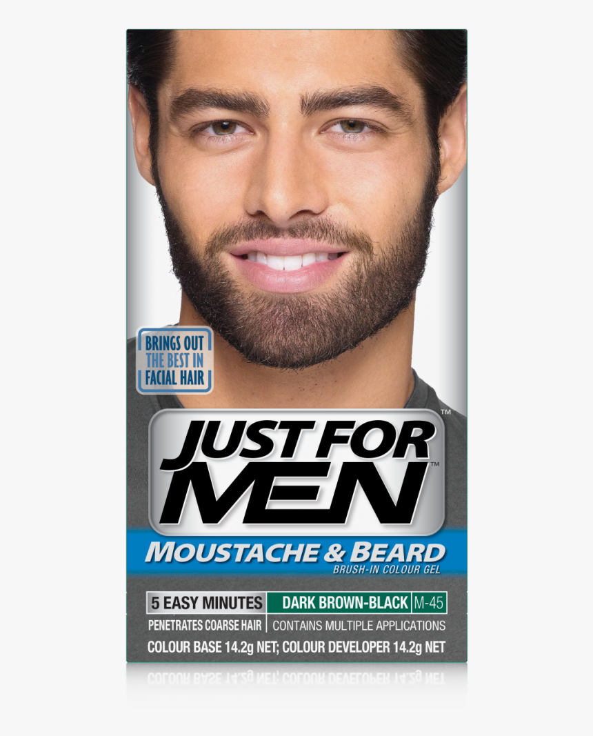 Just For Men Moustache, Beard & Sideburns Dark Brown - Dark Brown V Beard, HD Png Download