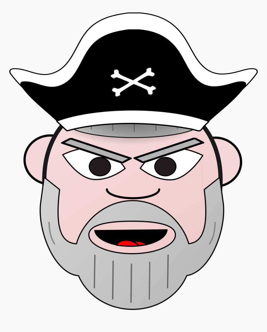 Pirate Captain Pirate Face, HD Png Download