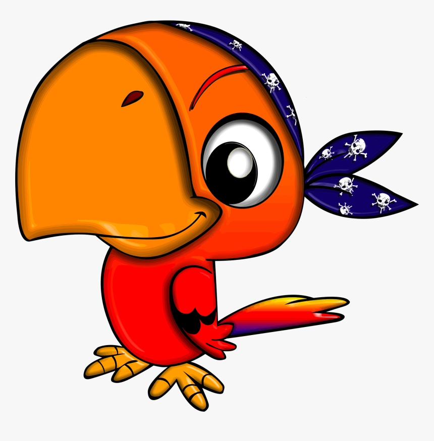 Pirate Big Image Png - Pirate Parrot, Transparent Png