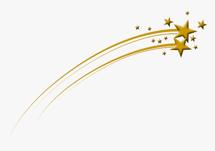 Golden Stars Meteor Gold Png Download Free Clipart - Golden Star Image Png, Transparent Png