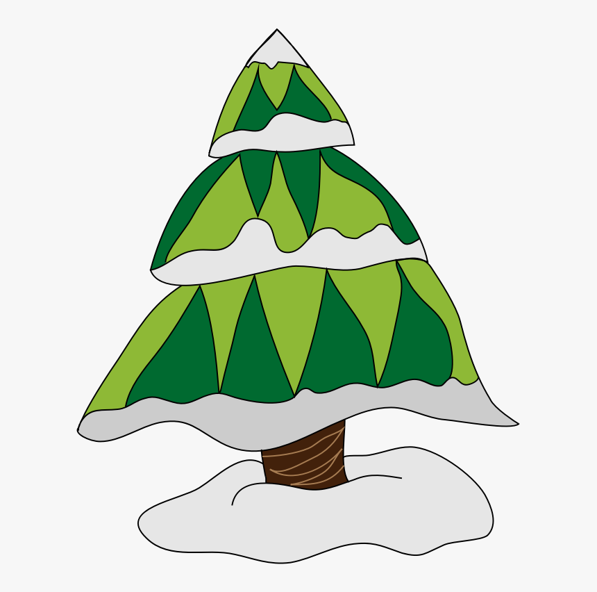Fir Tree, Fir, Tree, Forest, Green, Nature, Xmas - Snow Tree Christmas Clipart, HD Png Download