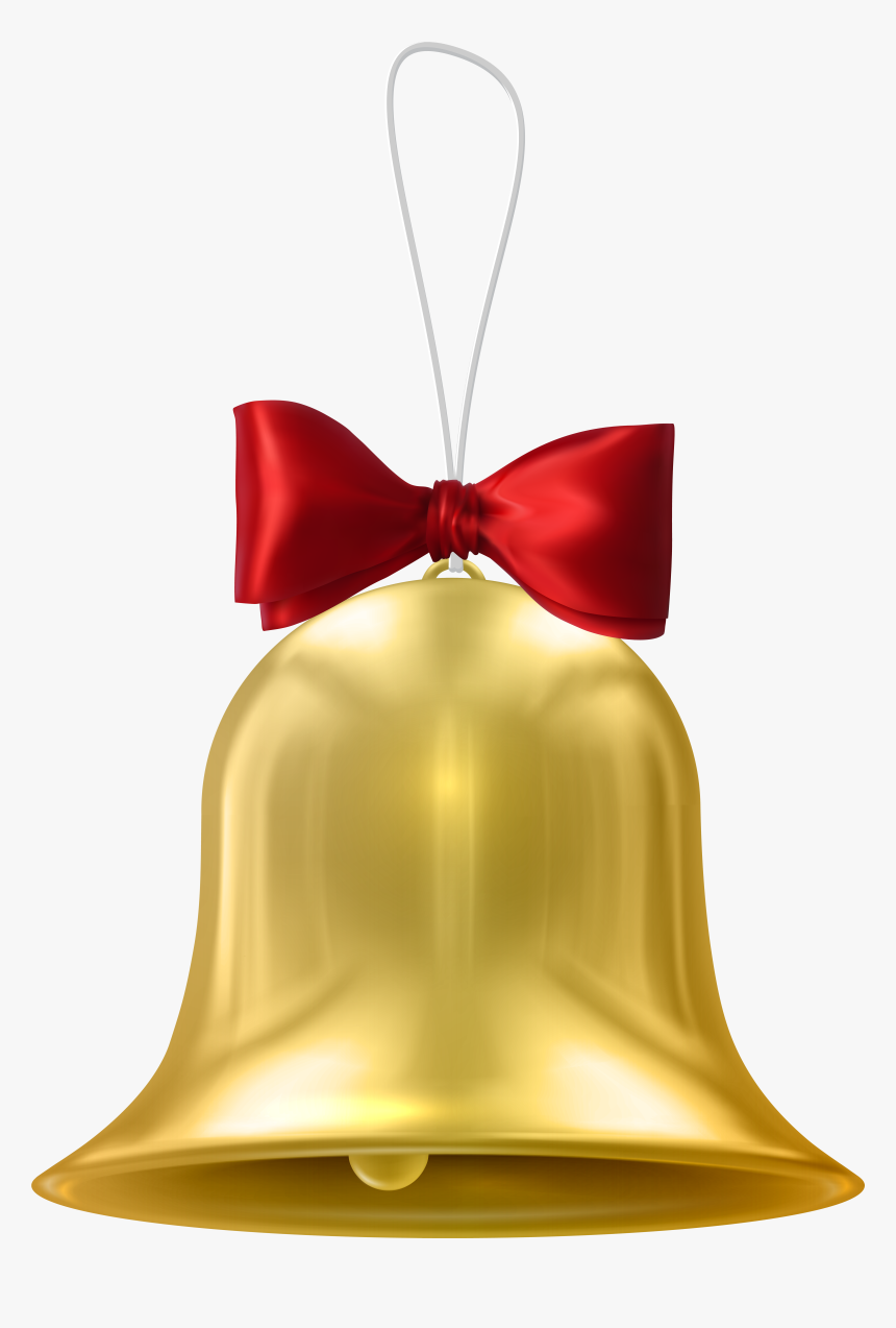 Christmas Gold Bell Transparent Png Clip Art - Christmas Bells In Silver Colour, Png Download