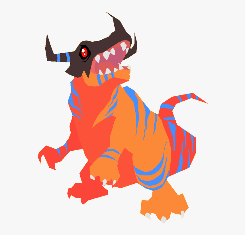 Art Digimon Angemon Garurumon Gatomon Greymon Ikkakumon - Digimon Movie Red Greymon, HD Png Download