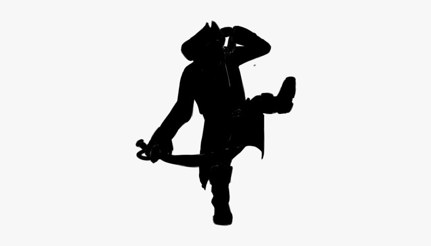Cartoon Pirate Monkey Png Transparent Images - Standing Arms Straight Out Silhouette, Png Download