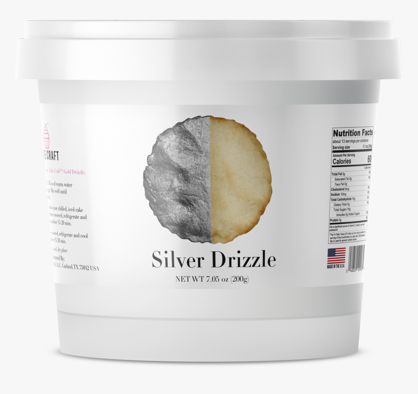 Silver Drizzle - Cake Craft Gold Drizzle, HD Png Download