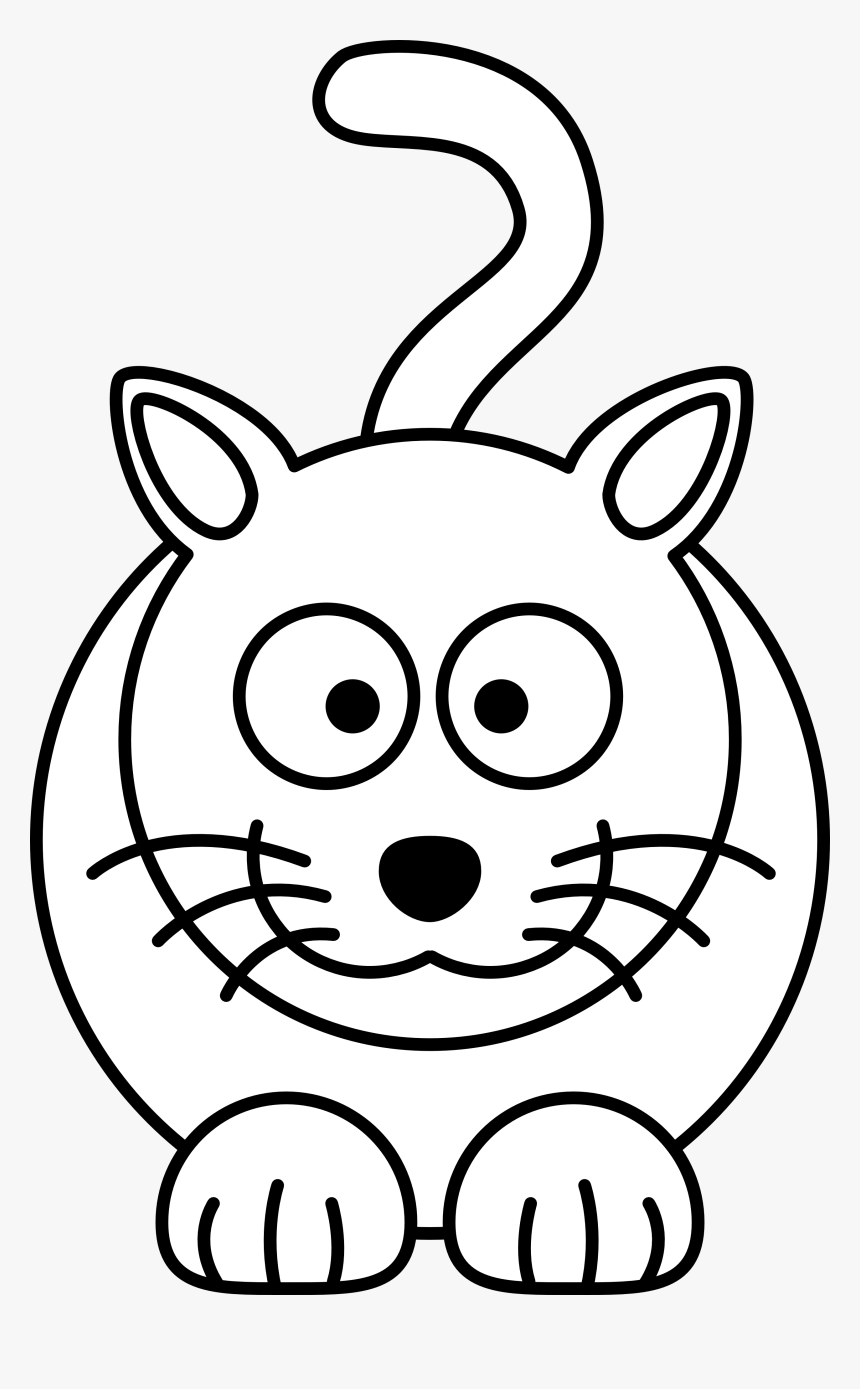 Puppy And Kitten Black And White Clipart - Dibujos Sencillos De Hacer, HD Png Download