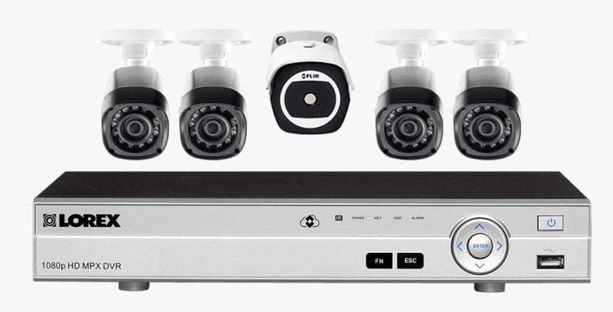 8 Channel Hd Security System With Thermal Camera And - Thermal Camera Dvr, HD Png Download