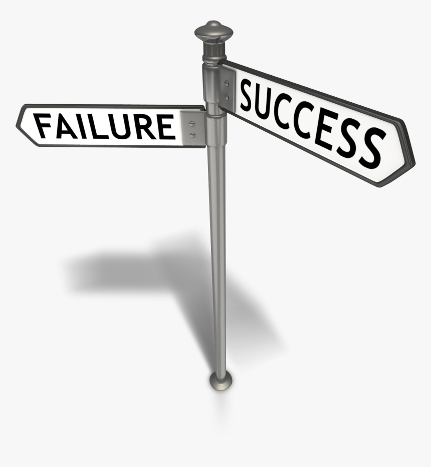 Blank Street Signs Black And White Download - Failure And Success Png, Transparent Png
