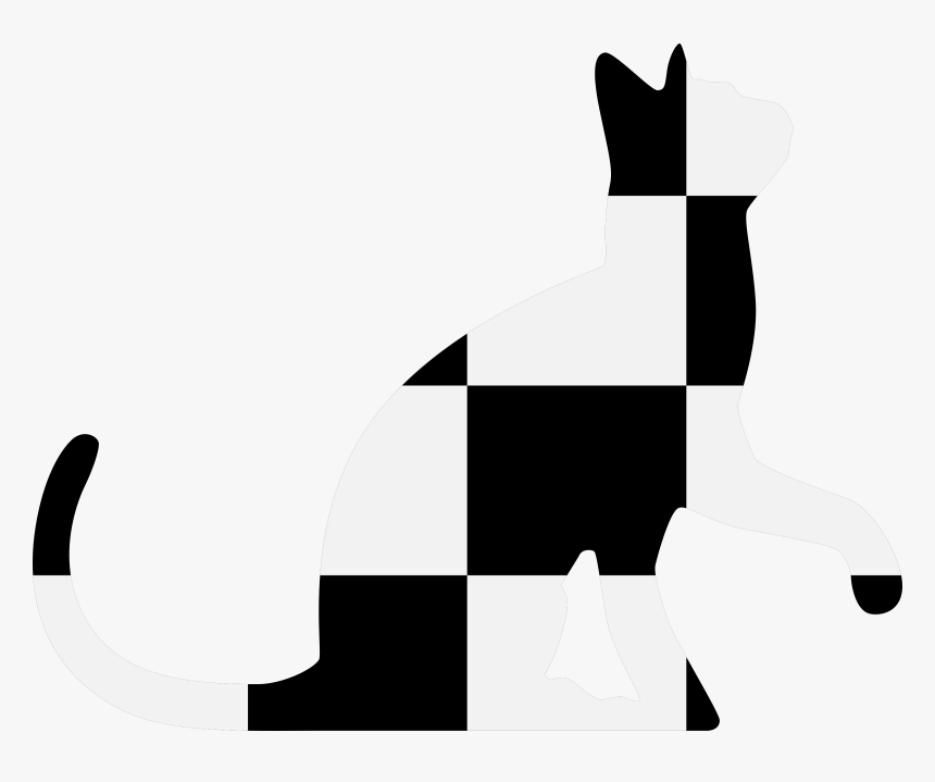 Cat Boston Terrier Kitten Computer Icons - Checkered Cat, HD Png Download