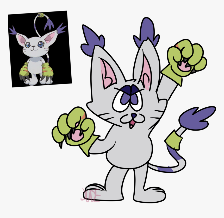 Digimon Gatomon, HD Png Download