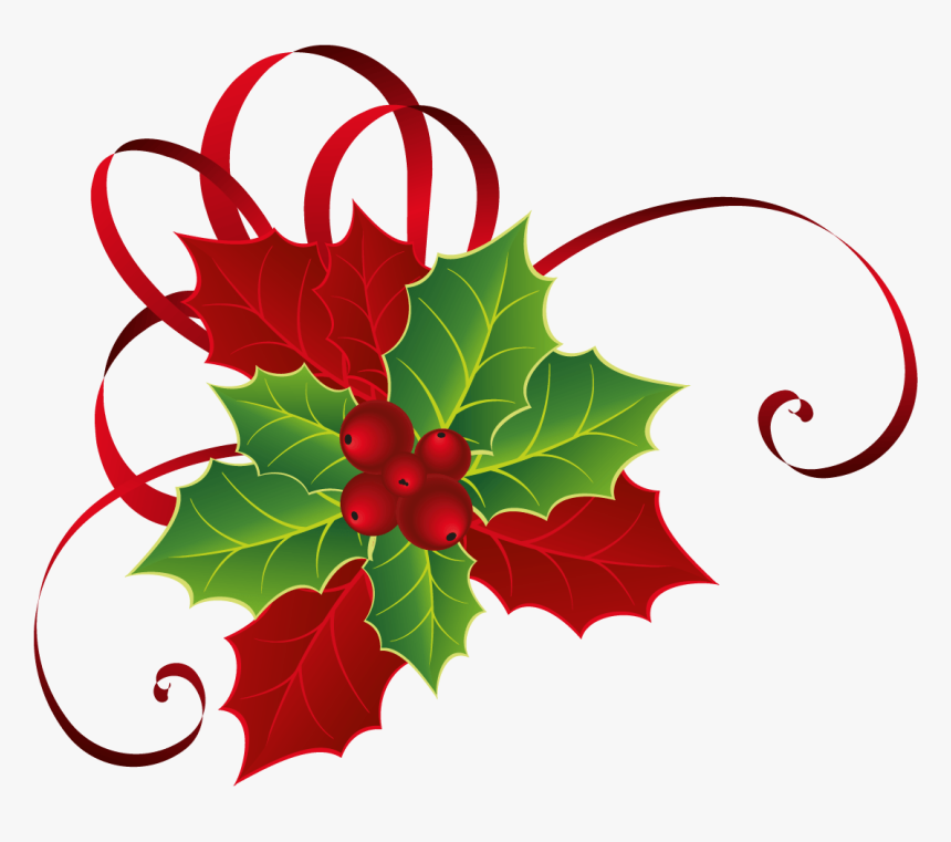 #ftestickers #christmas #decoration #ribbon #poinsettia - Christmas Flower Clip Art, HD Png Download