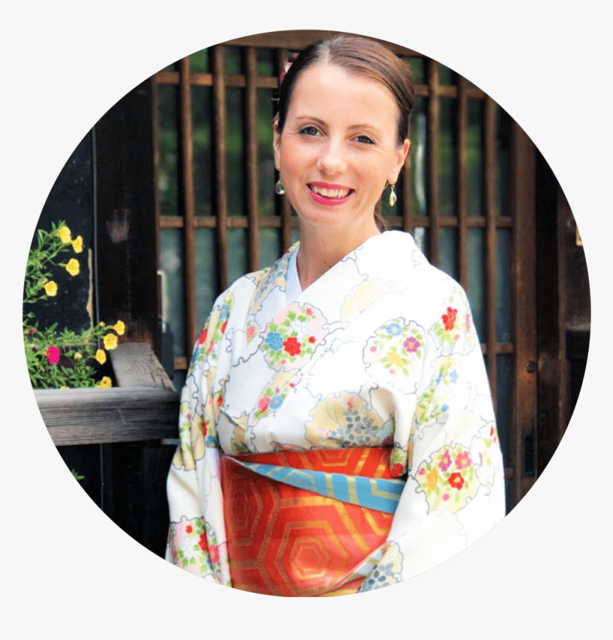 Transparent Japanese Woman Png - Kimono, Png Download