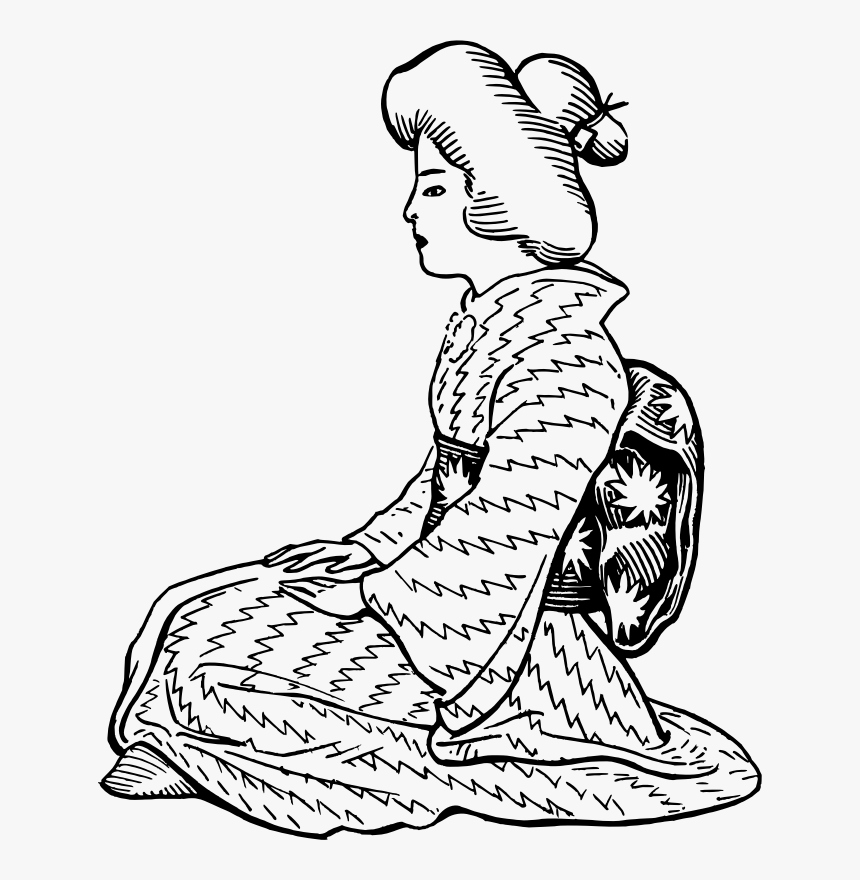 Japanese Clipart Black And White, HD Png Download