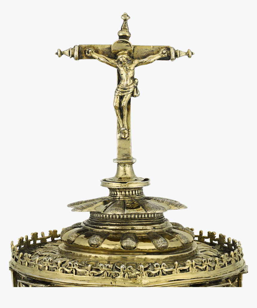 16th Century Spanish Silver Gilt Monstrance - Medieval Silver Gold Gilt Crucifix 16th Century Ad, HD Png Download