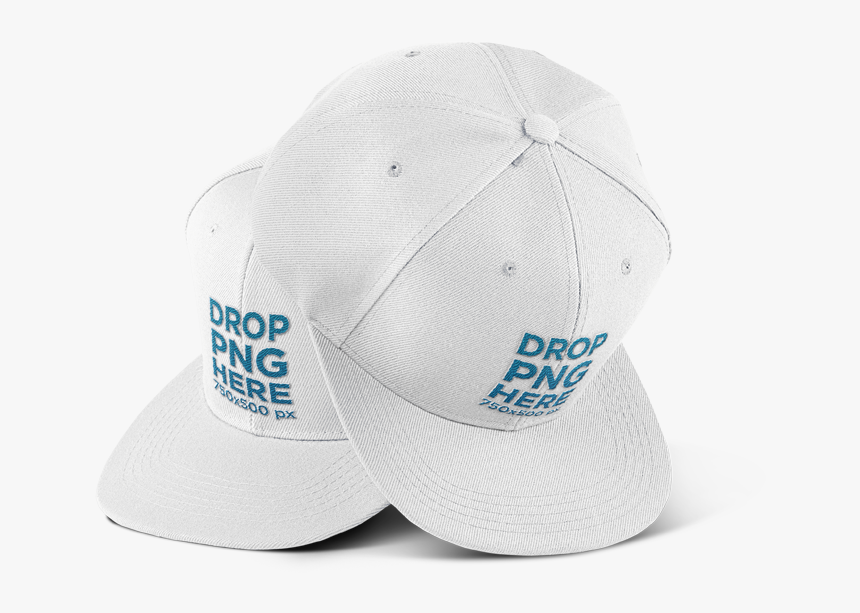 Two Snapbacks On A Transparent Background - Baseball Cap, HD Png Download
