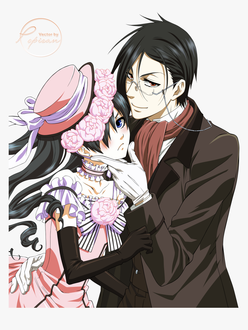 Ciel Phantomhive Girl And Sebastian, HD Png Download
