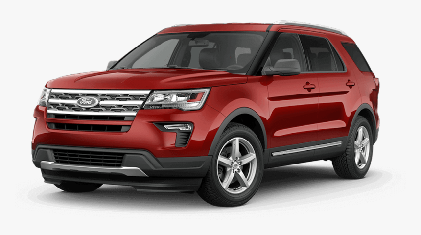 Red 2018 Ford Explorer - Nissan 5 Seater Car, HD Png Download