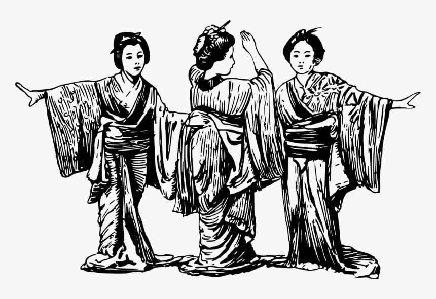 Entertainer Geisha Girl Free Picture - Geisha Girl Transparent, HD Png Download