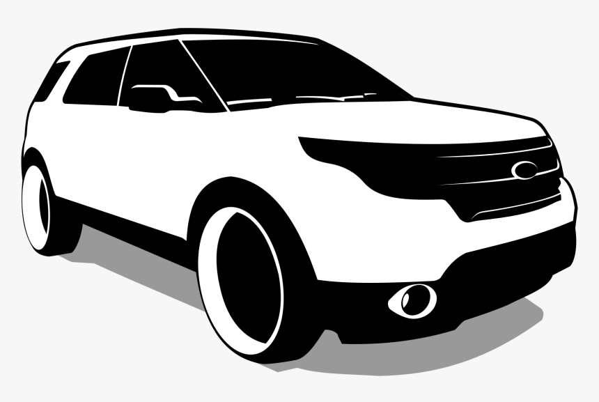 Ford Explorer Vector Clip Arts - Ford Suv Vector, HD Png Download