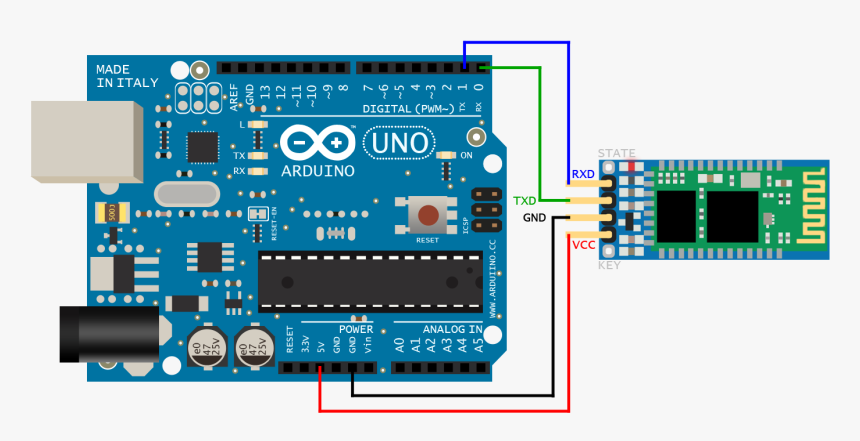 Collection Of Free Arduino Vector - Interfacing Bluetooth Module With Arduino, HD Png Download