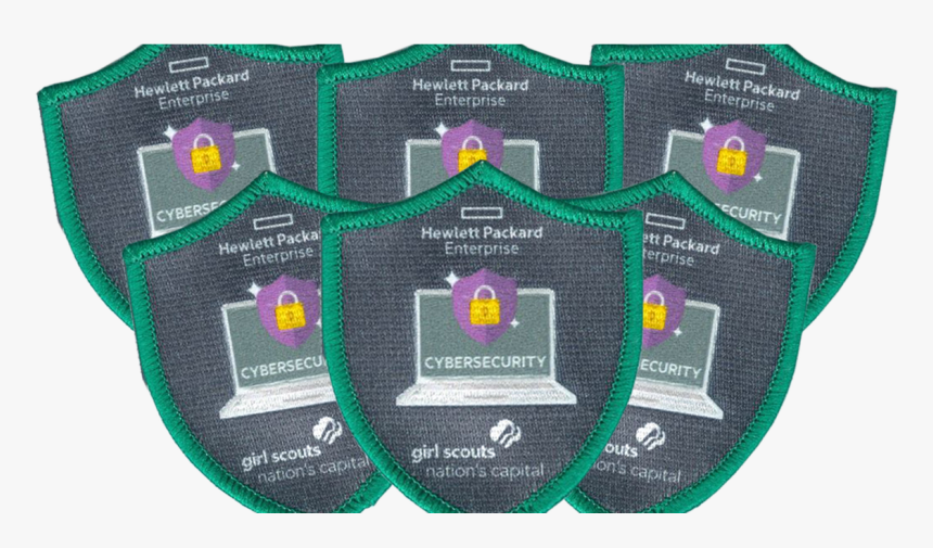 Transparent Hewlett Packard Enterprise Png - Girl Scouts Cybersecurity Badge, Png Download