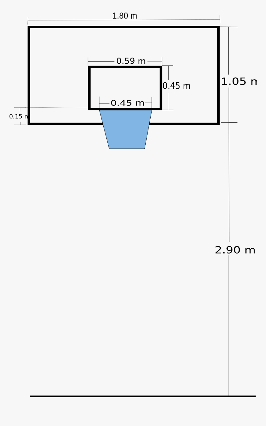 Dimension Of Basketball Board, HD Png Download