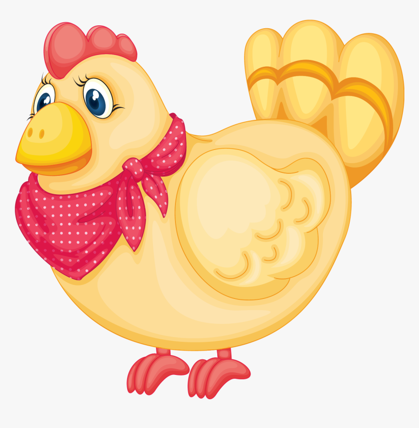 Painted Easter Chicken Png Clipart Picture - Mother Chicken Clipart, Transparent Png