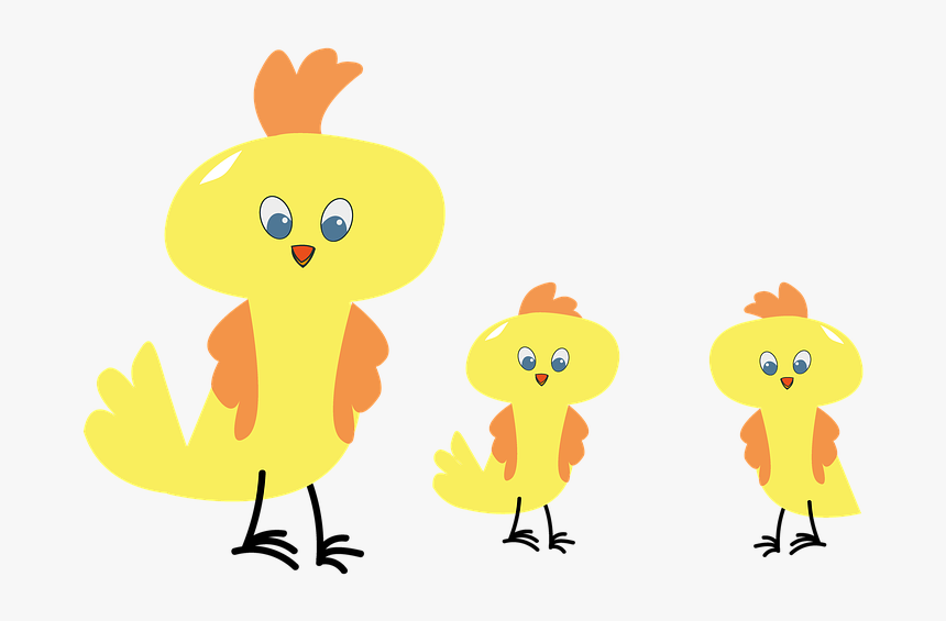 Chicken, Easter, Chicks, Spring, Small, Chickens - Cartoon, HD Png Download